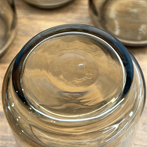 Vintage Set Of 4 Smoked Glasses 5 oz Cocktail Juice Dominion 60s Retro MCM - Picture 6 of 7